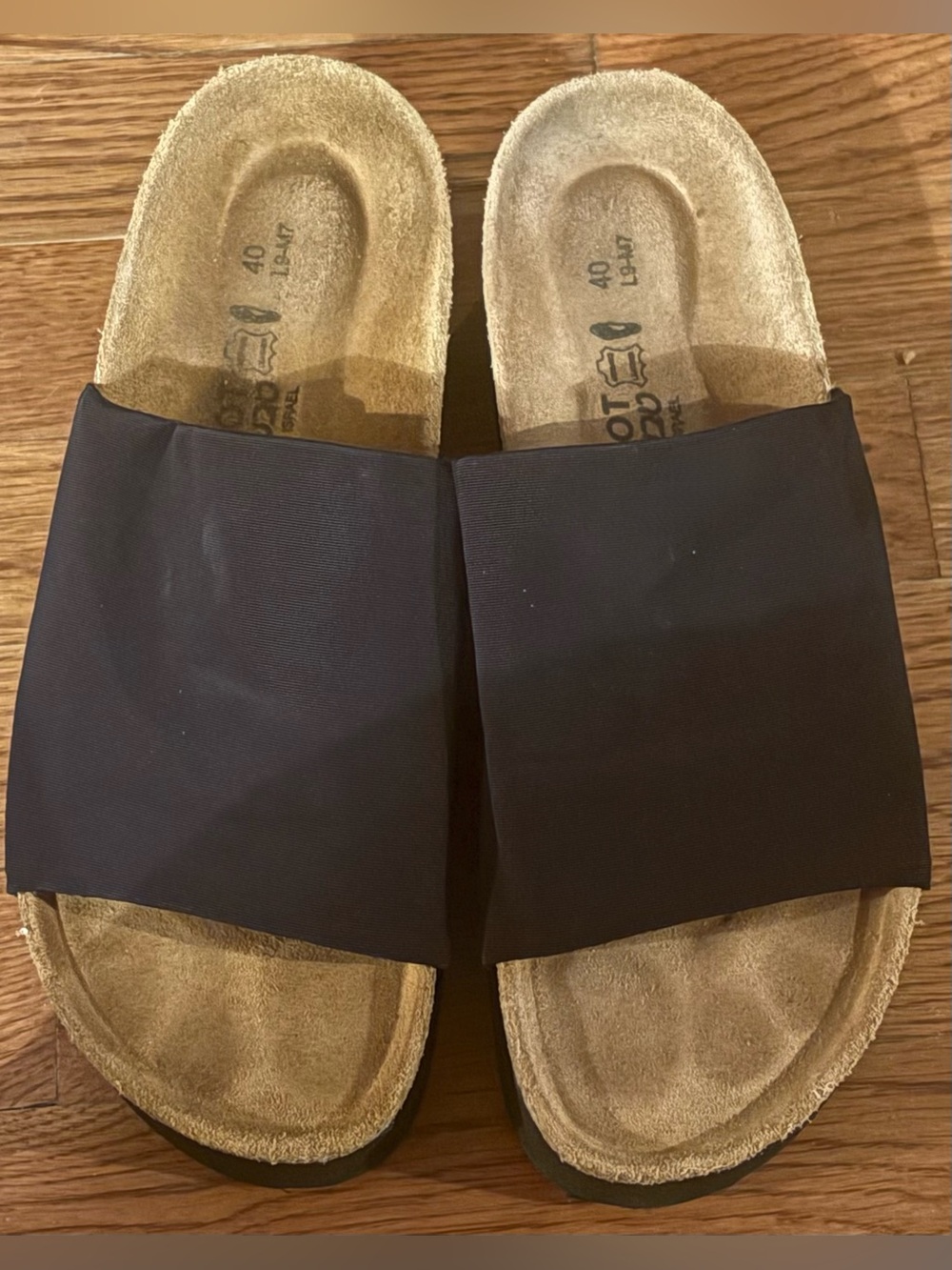 NAOT “Tampa” Slide Sandals, Size 40/9, Black, EUC